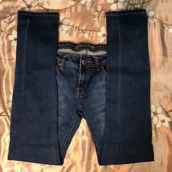 Crunch Embellished Blue Jeans Size 7 - Picture 5 of 8
